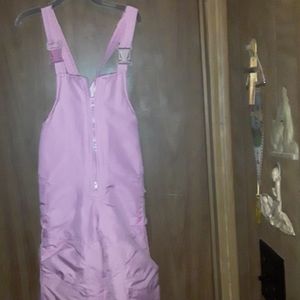 Toddler pink snow suit